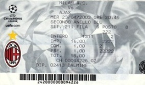 Milan-Ajax 3-2 23/04/03 ..e fu Champions contro la Juve!!
