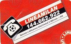 Tessera telefono linea Milan