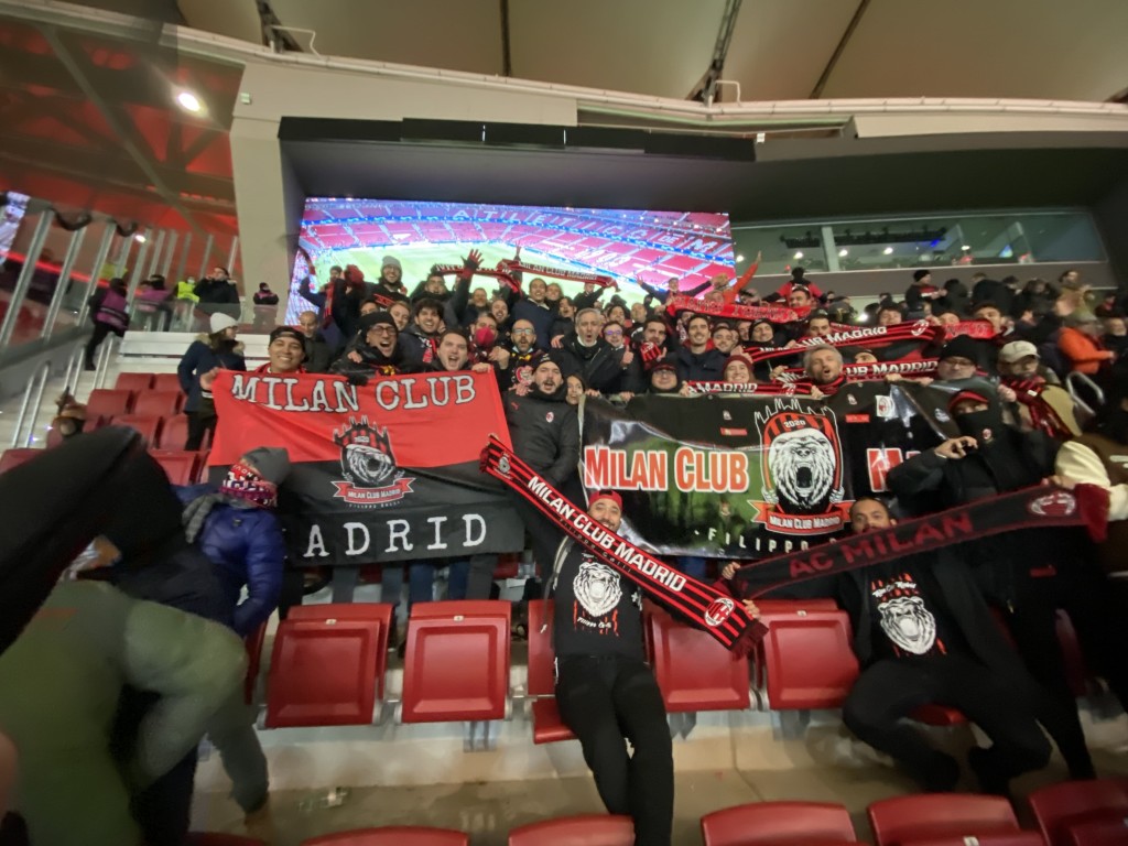 Milan Club Madrid presente en la victoria en el Wanda Metropolitano