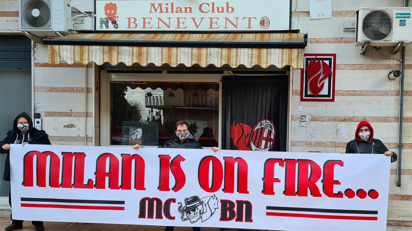 L’accoglienza della squadra a Benevento