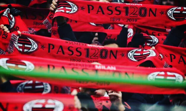 Sciarpata rossonera per Milan-Fiorentina