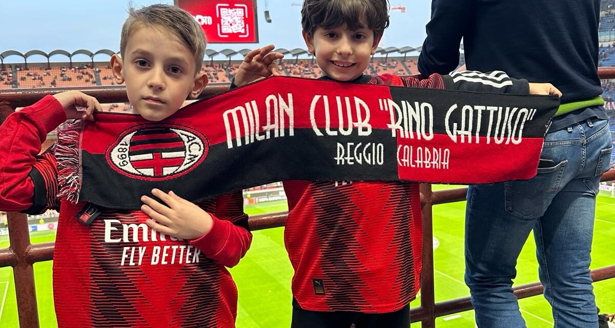 Milan-Roma… Di padre in figlio per il  Milan Club “Rino Gattuso” Reggio Calabria