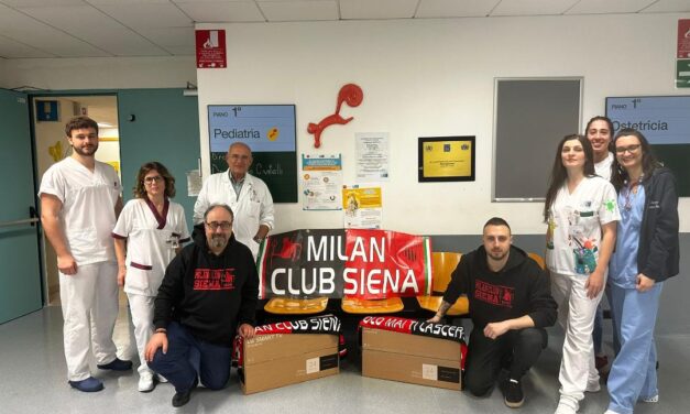 Il Milan Club Siena porta un sorriso ai bambini degli ospedali