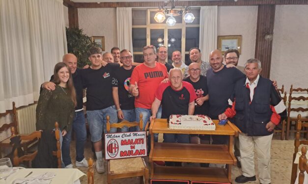 Milan Club Malati di Milan Massa e Milan Club Stelle Apuane Massa in festa