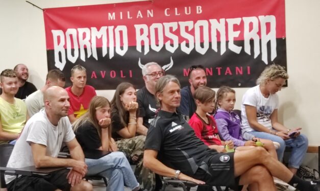 Serata con Pippo Inzaghi per il Milan Club “Bormio Rossonera – Diavoli Montani”