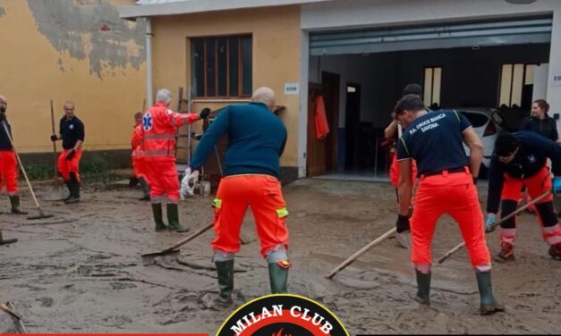 Il Milan Club Valbormida per gli alluvionati.