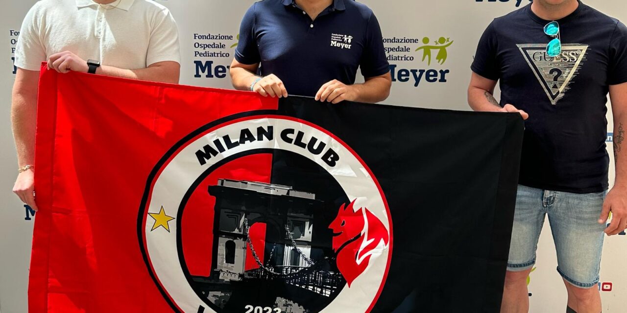 Il Milan Club Val di Lima dona 800 euro alla Fondazione Ospedale Pediatrico Meyer