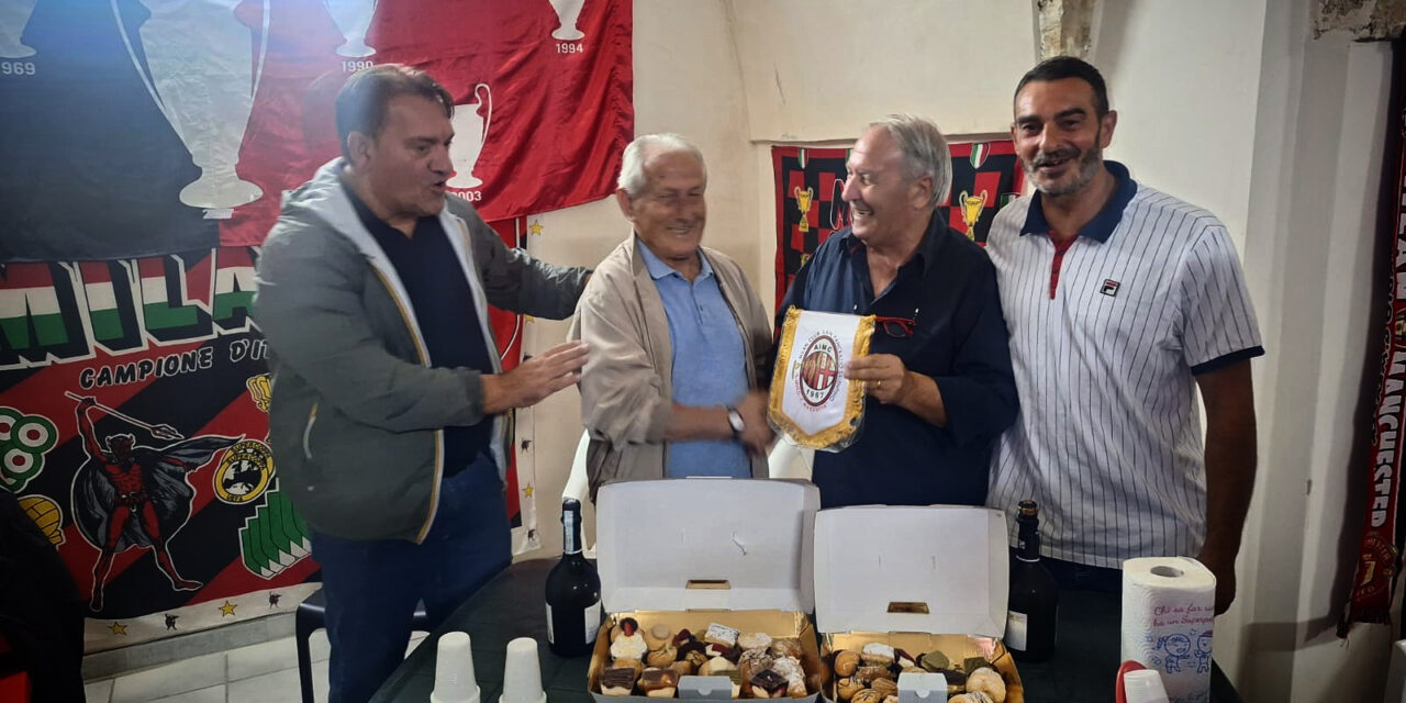 Milan Club San Pancrazio Salentino: auguri al socio decano Pancrazio Risolo
