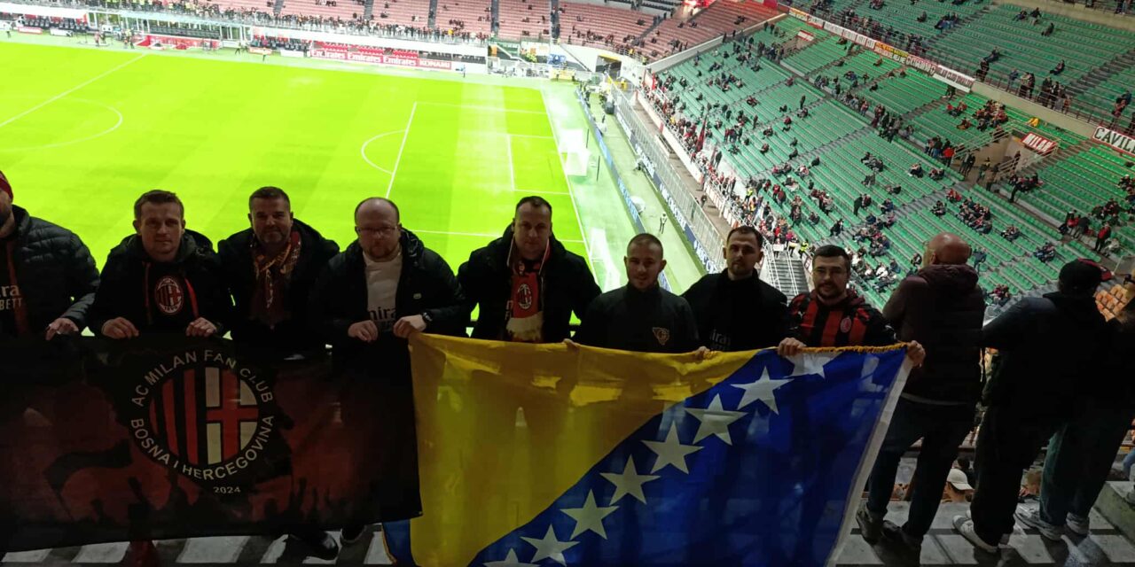 AC Milan Club Bosnia and Herzegovina presente a San Siro per Milan–Roma