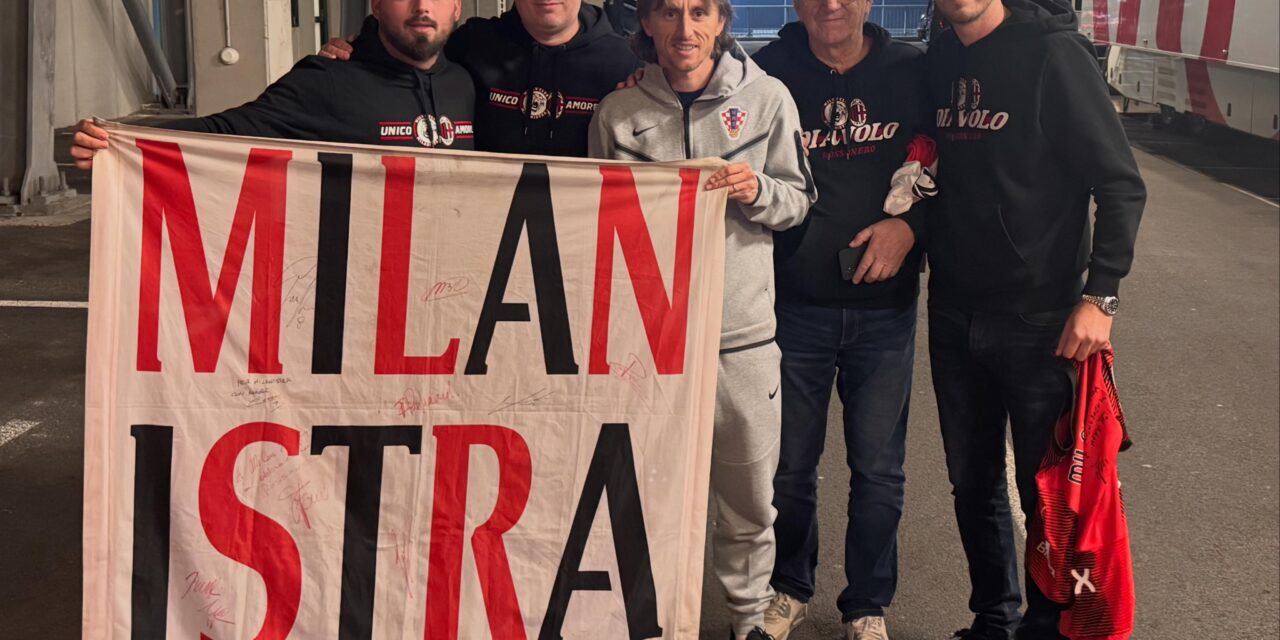 Milan Club Milanistra incontra Luka Modrić a Rijeka