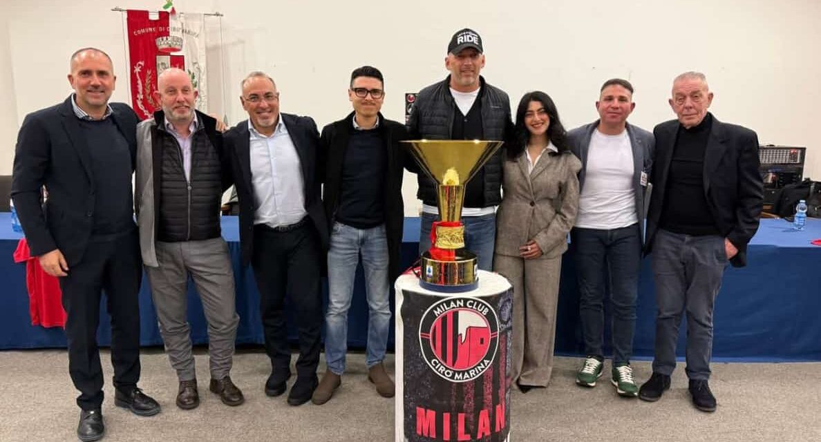 Cirò Marina rossonera per due giorni: sport, emozioni e passione con Cristian Abbiati e la Coppa Scudetto