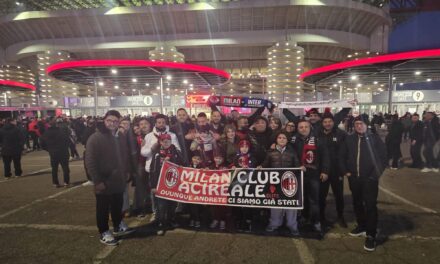 Milan Club Acireale a San Siro per il derby Milan–Inter nel giorno della Festa della Donna