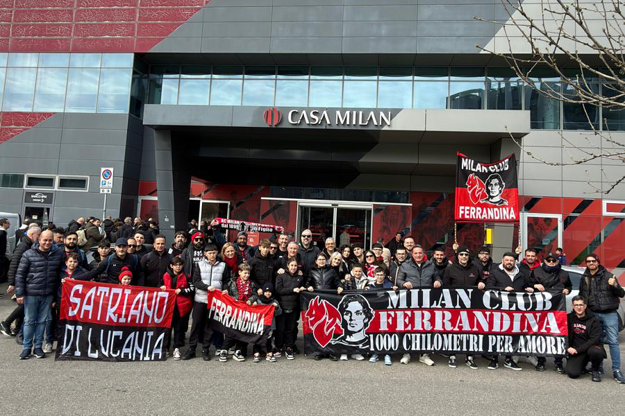 Milan Club Ferrandina a Milano per Milan–Torino