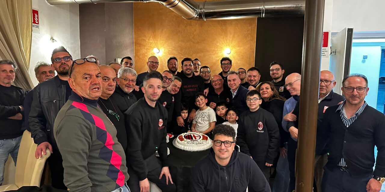 Il Milan Club Acireale Elite si è riunito per la cena pasquale