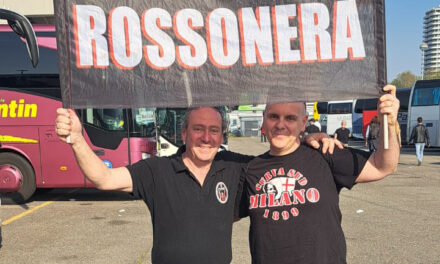 Milan Club Padova Rossonera e Milan Club Adro Marco Van Basten  insieme fuori da San Siro