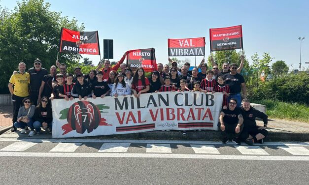 Milan Club Val Vibrata presente per Milan–Udinese: una giornata tra passione, amicizia e rossonero