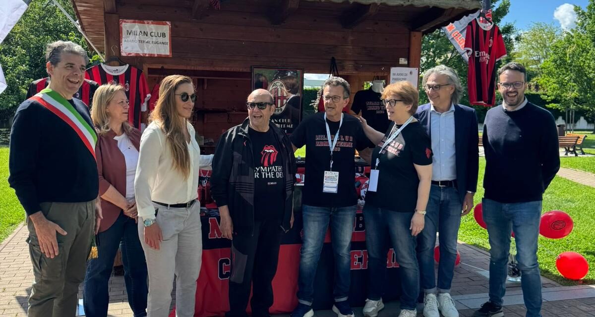 Il Milan Club Abano Terme presente alla 14ª Festa delle Associazioni di Abano Terme
