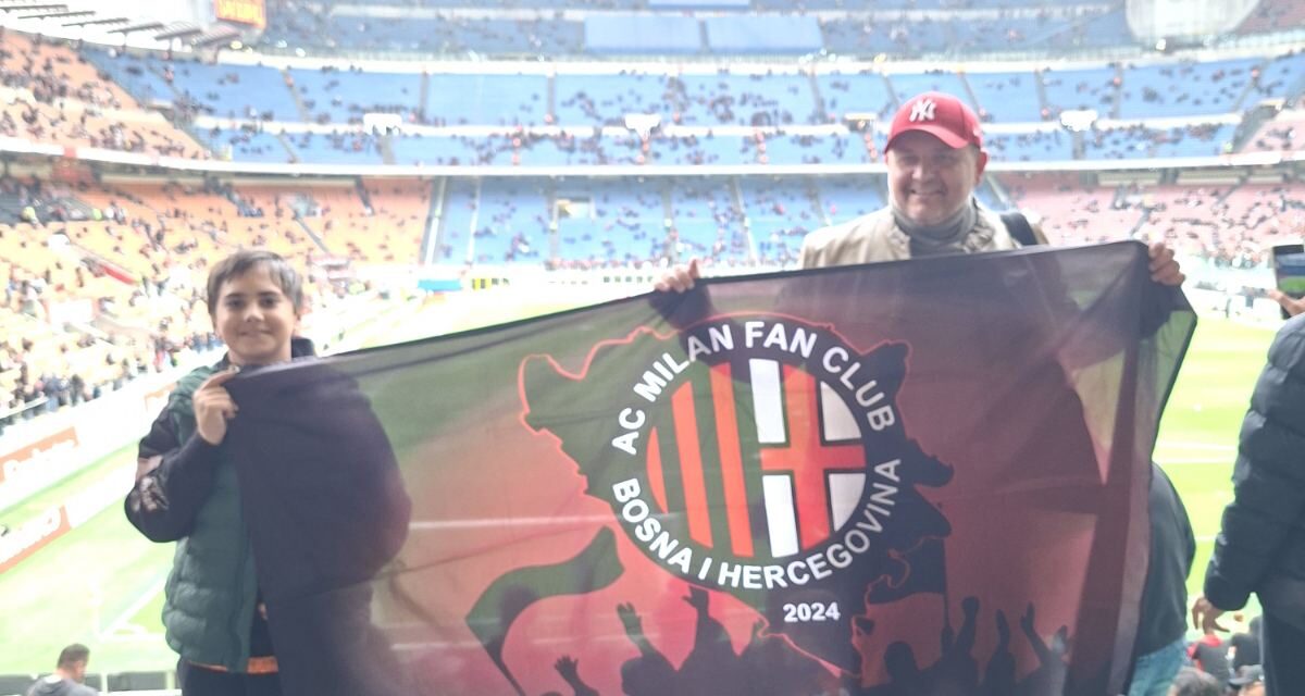 Milan club Bosnia and Herzegovina presente a san siro per Milan-Atalanta