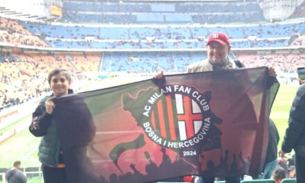 Milan club Bosnia and Herzegovina presente a san siro per Milan-Atalanta