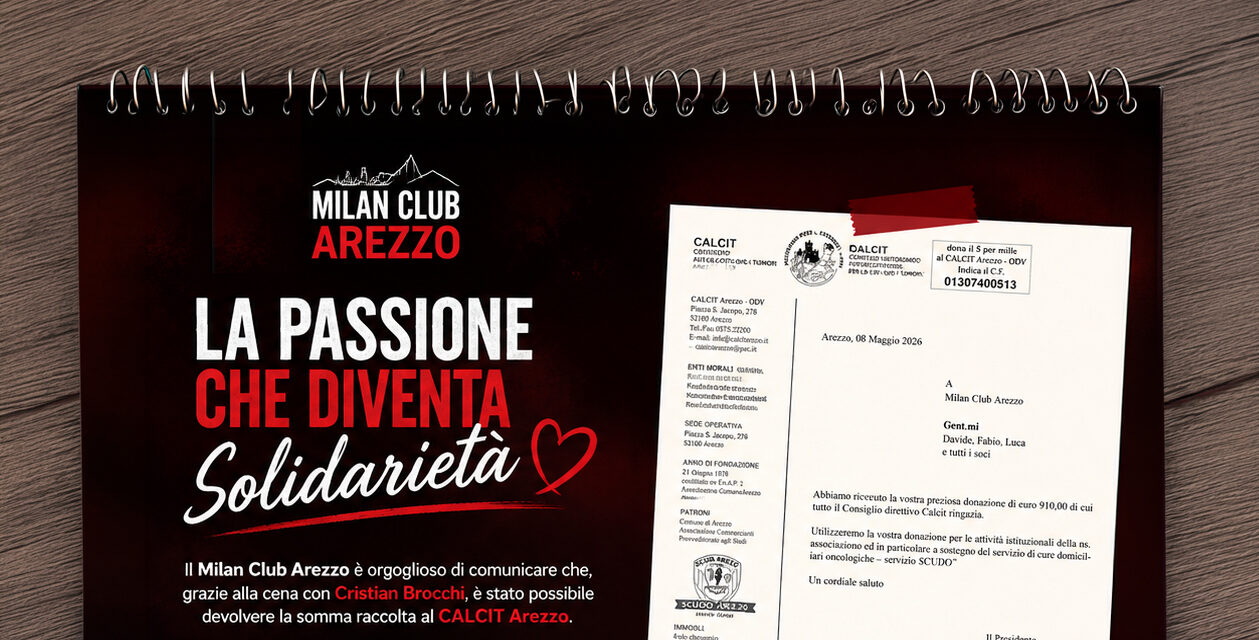 Milan Club Arezzo per il sociale