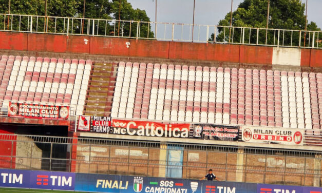 Il cuore rossonero delle Marche sugli spalti della Finale Under 15
